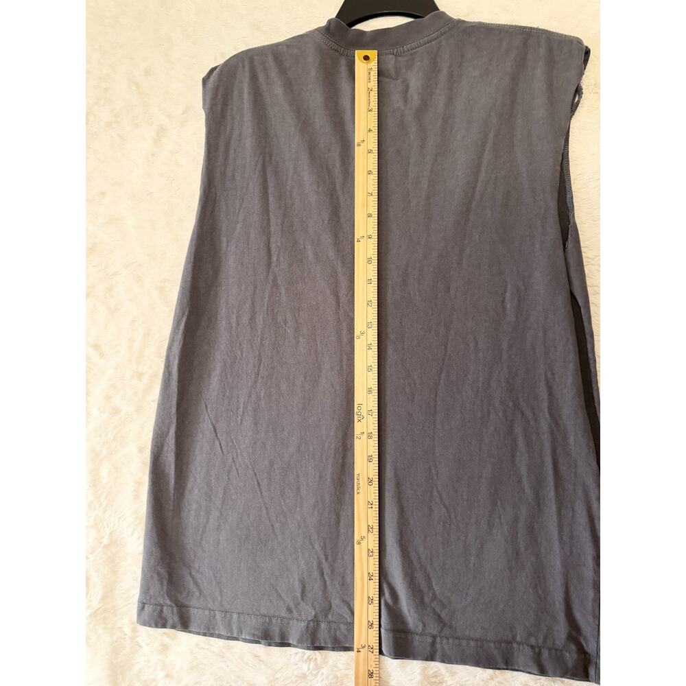 PacSun Graphic Art Program Men's M Gray T-Shirt Studded Rhinestone Muscle Shirt - Picture 11 of 11